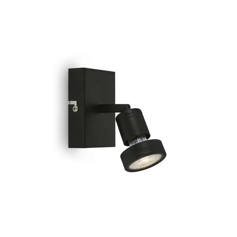 LED Spotleuchte 1-flammig, schwarz, GU10 Fassung, inklusive LED Leuchtmittel, 4,9 Watt, 460 lm, 3000 K Kostenfreie Lieferung